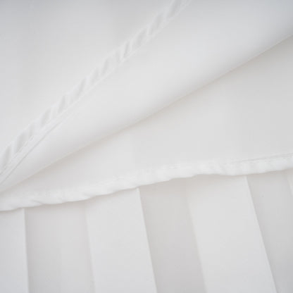 Vienne White Lace-Up Pleated Maxi Dress
