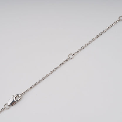 Doris Blue Ginkgo Leaf Gemstone Pendant Sterling Silver Necklace