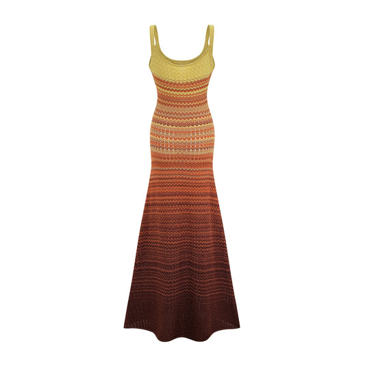 Audrey gradient knitted maxi dress