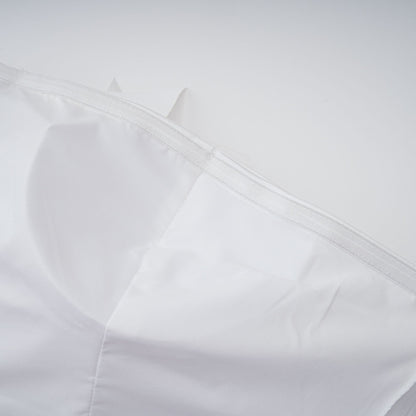 Honorine white floral pleated top & skirt matching set