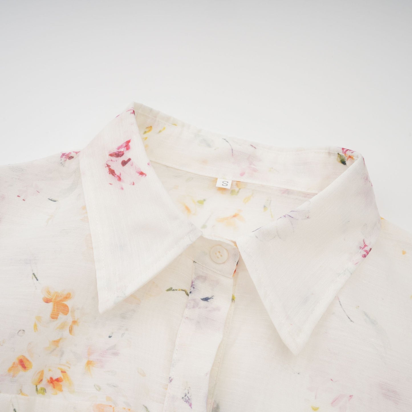 Zoé white floral-print tied midi dress