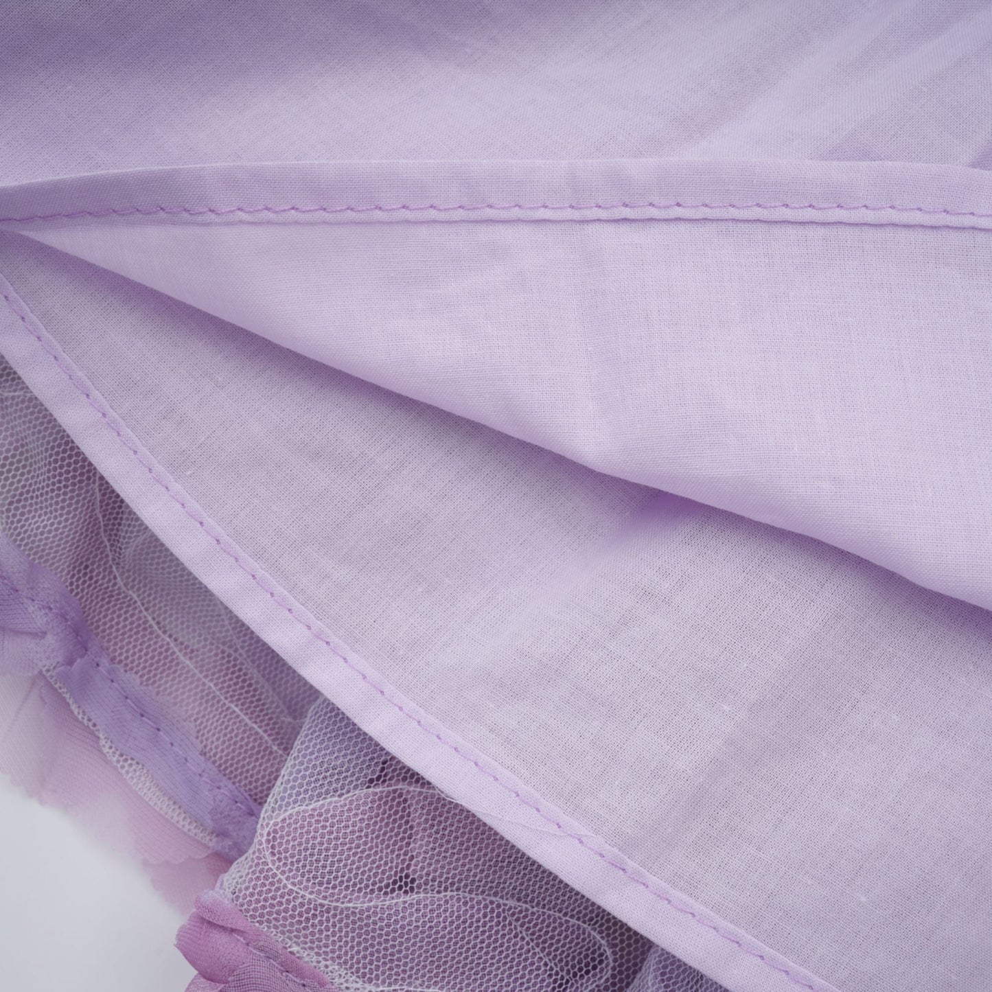 Mylène purple 3D-petal tiered tulle mini dress