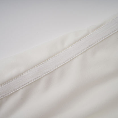 Émeline white braided rope-detail midi dress