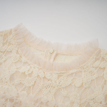 Capucine floral-embroidered layered tulle maxi dress