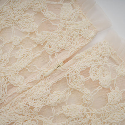 Capucine floral-embroidered layered tulle maxi dress