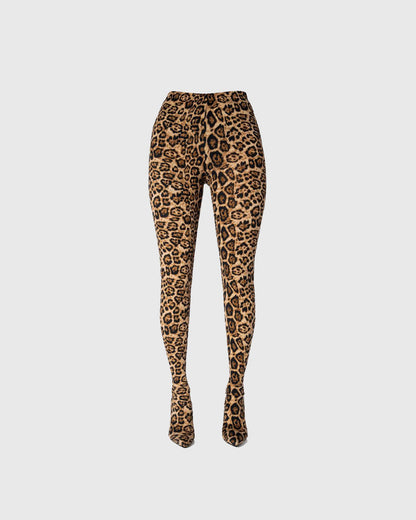 Editta Leopard Print Pantaleggings