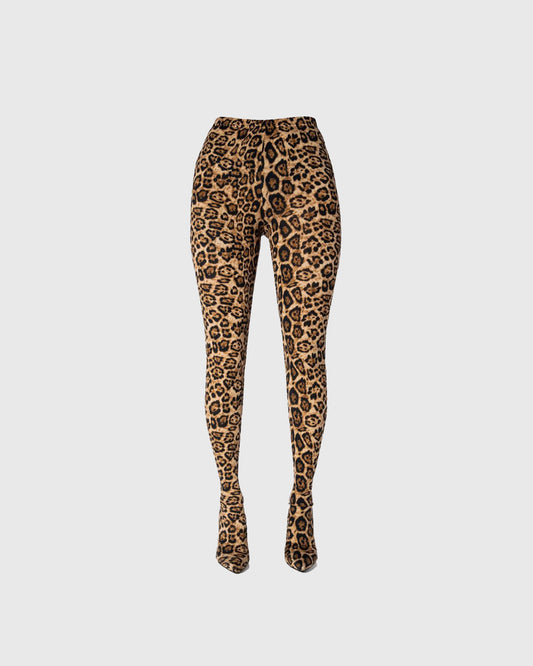 Editta Leopard Print Pantaleggings