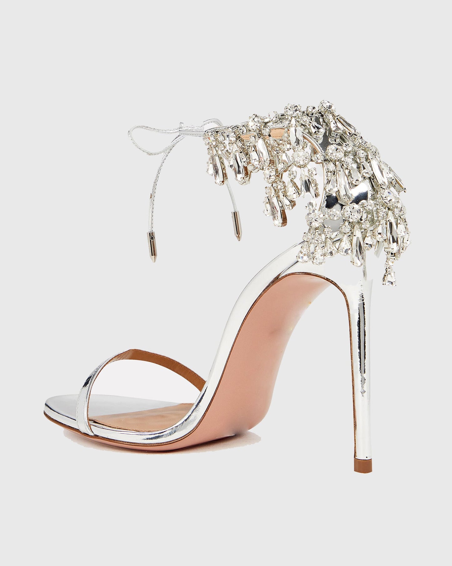 Eugenia Crystal Fringe Strap Sandals