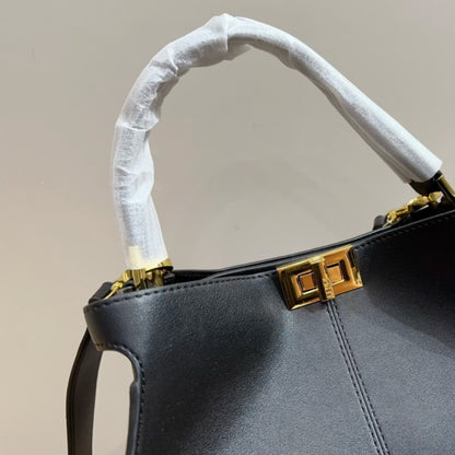 FENDI PEEKABOO X LITE MEDIUM BLACK 29CM 8BN310A5E9F19PH