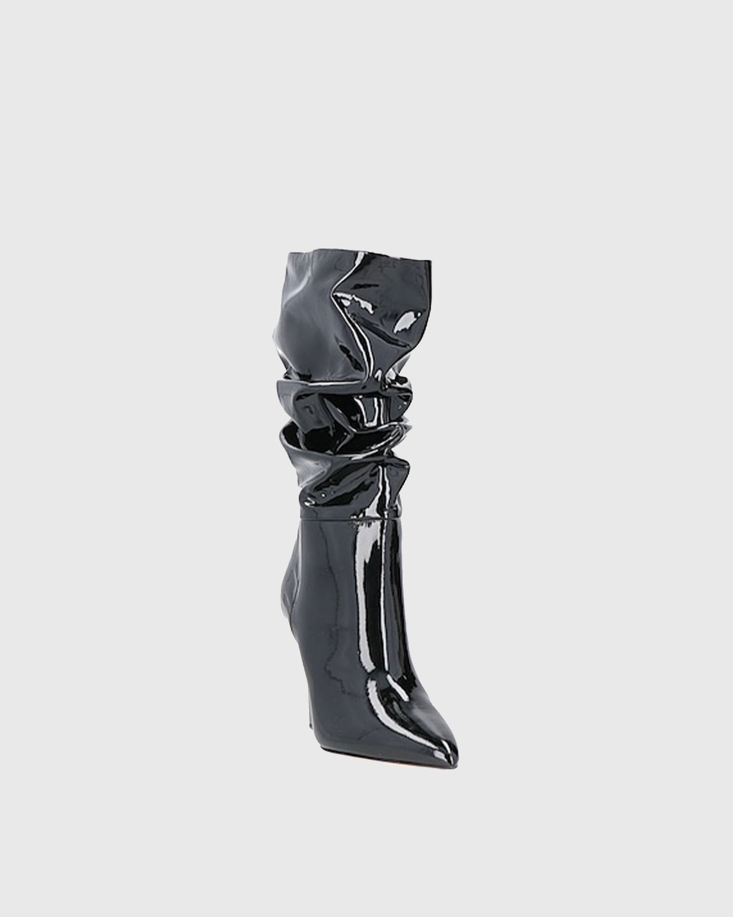 Gisella Ruched Wedge Mid Calf Boots