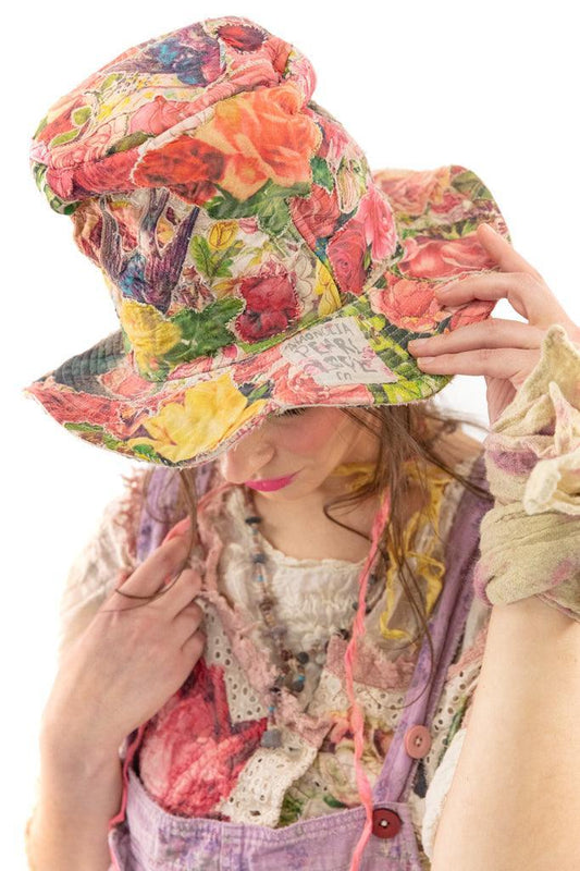 Floral Hemingway Top Hat