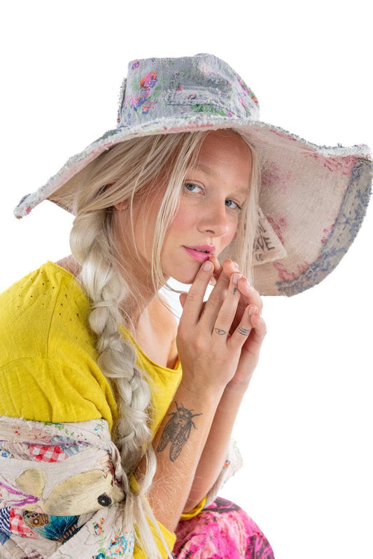 Floral and Jacquard Neema Hat