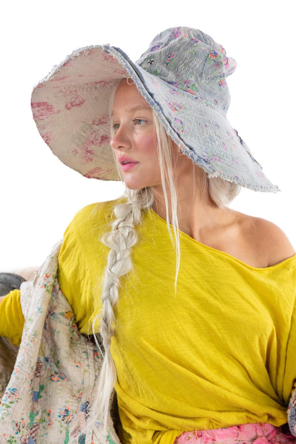 Floral and Jacquard Neema Hat