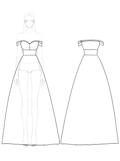 Formal Prom Light Blue Dress Belted Strapless Pleated Mesh Maxi Dress