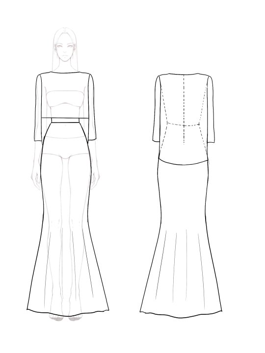 Ball Party Sequin Dress Cape Style Color Block Mermaid Maxi Dress