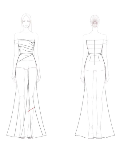 Formal Evening Dress Black One-Shoulder Slit Maxi Dress