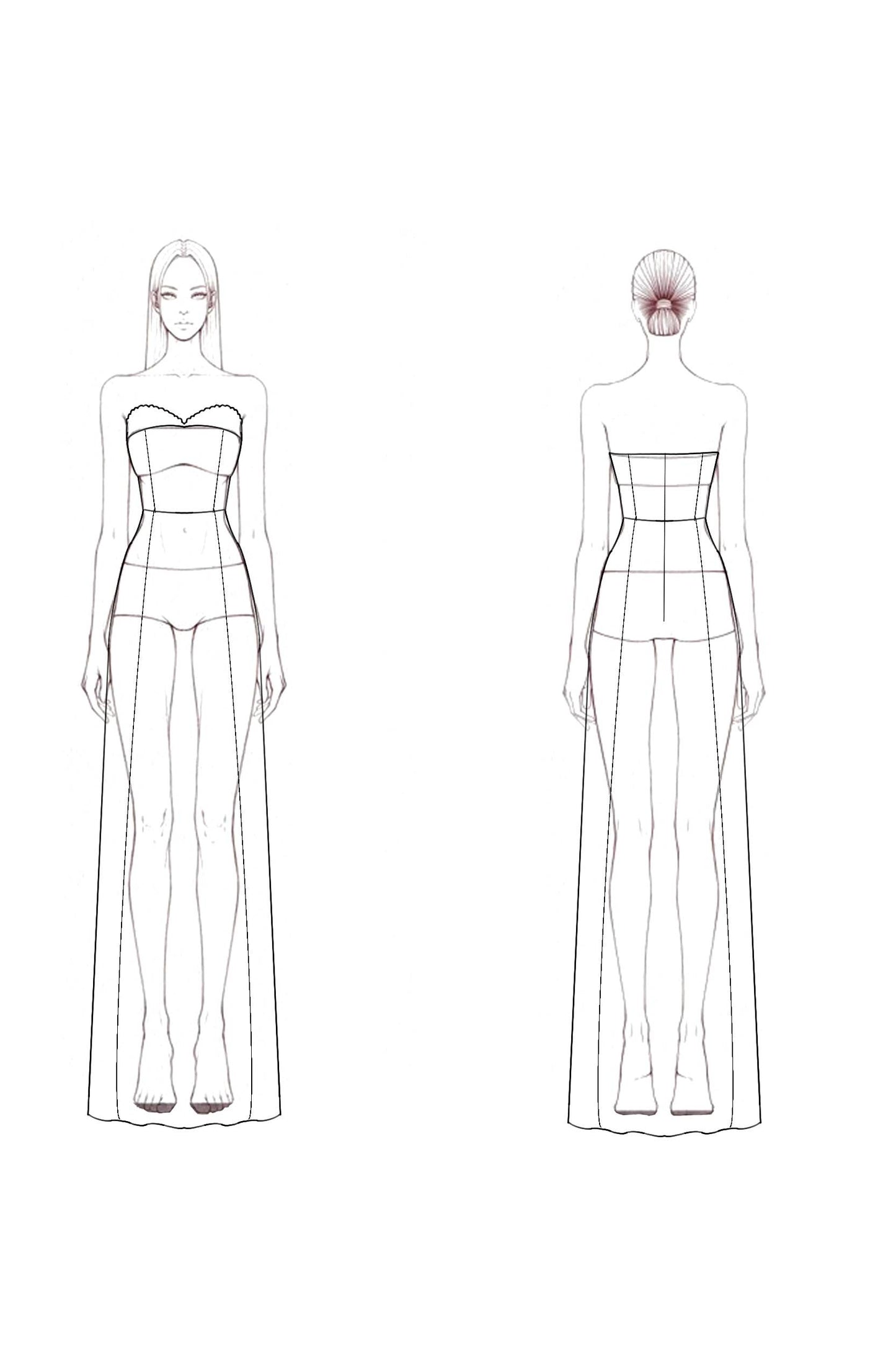 Formal Evening Dress Yellow Strapless Floor-Length Dress