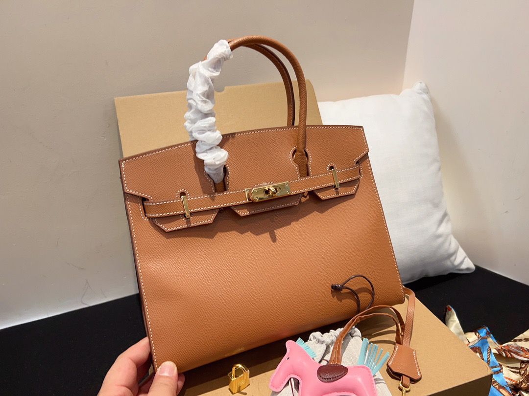 GIFT SET: HM BIRKIN 25 BROWN &amp; KELLY 18 BROWN BELT