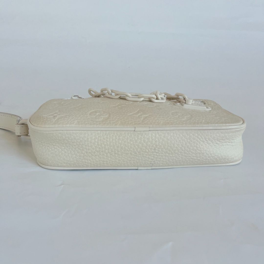Louis Vuitton White Monogram Taurillon Volga