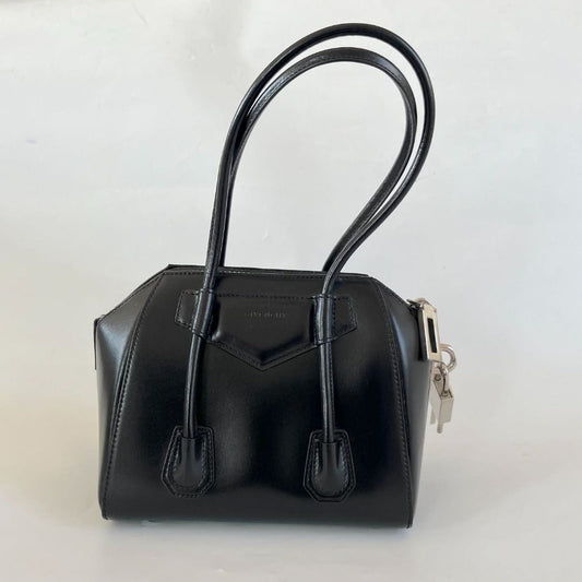 Givenchy Black Mini Antigona Lock Handbag