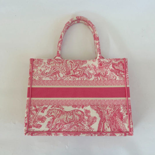 Dior Pink Medium Oblique Book Tote bag