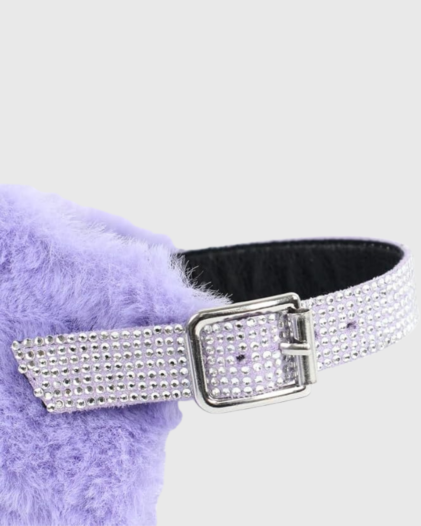 Indie Faux Fur Platform Pumps In Lavender