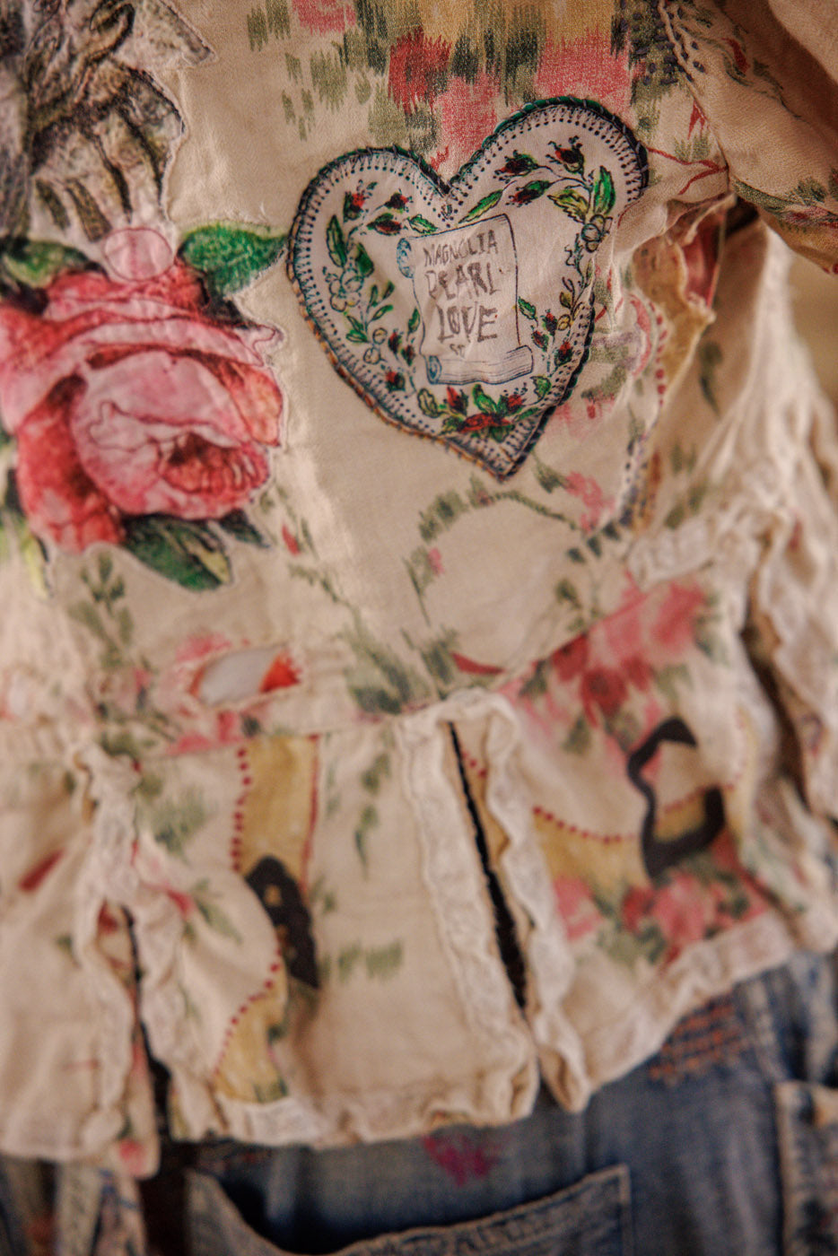 Floral Appliqué Monique Jacket