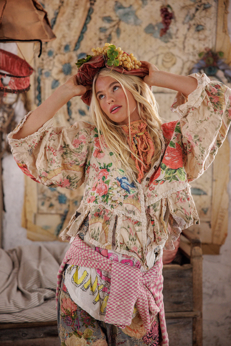 Floral Appliqué Monique Jacket