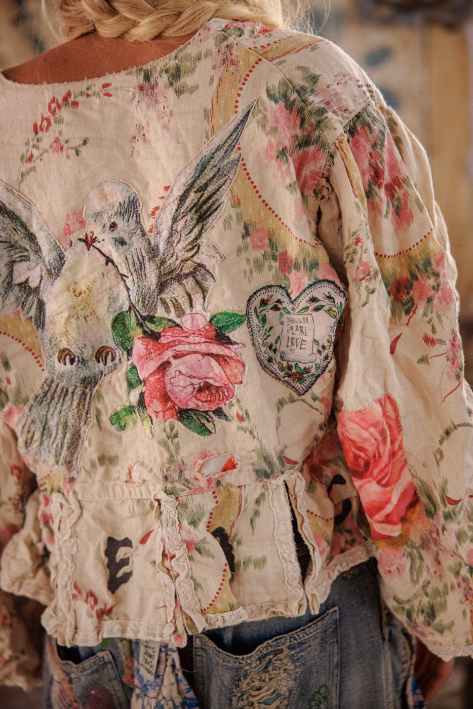 Floral Appliqué Monique Jacket