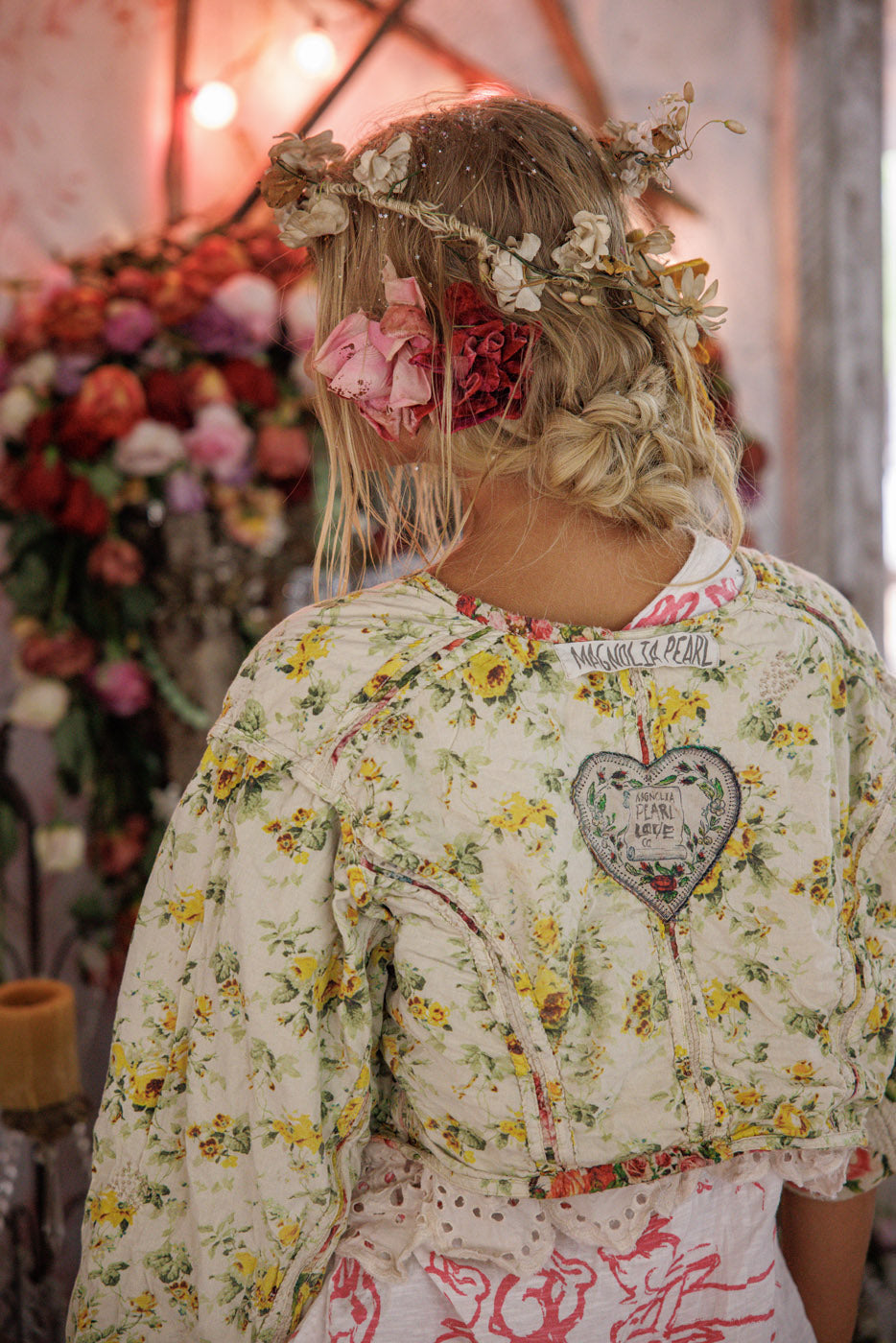 Floral Cropped Leni Jacket