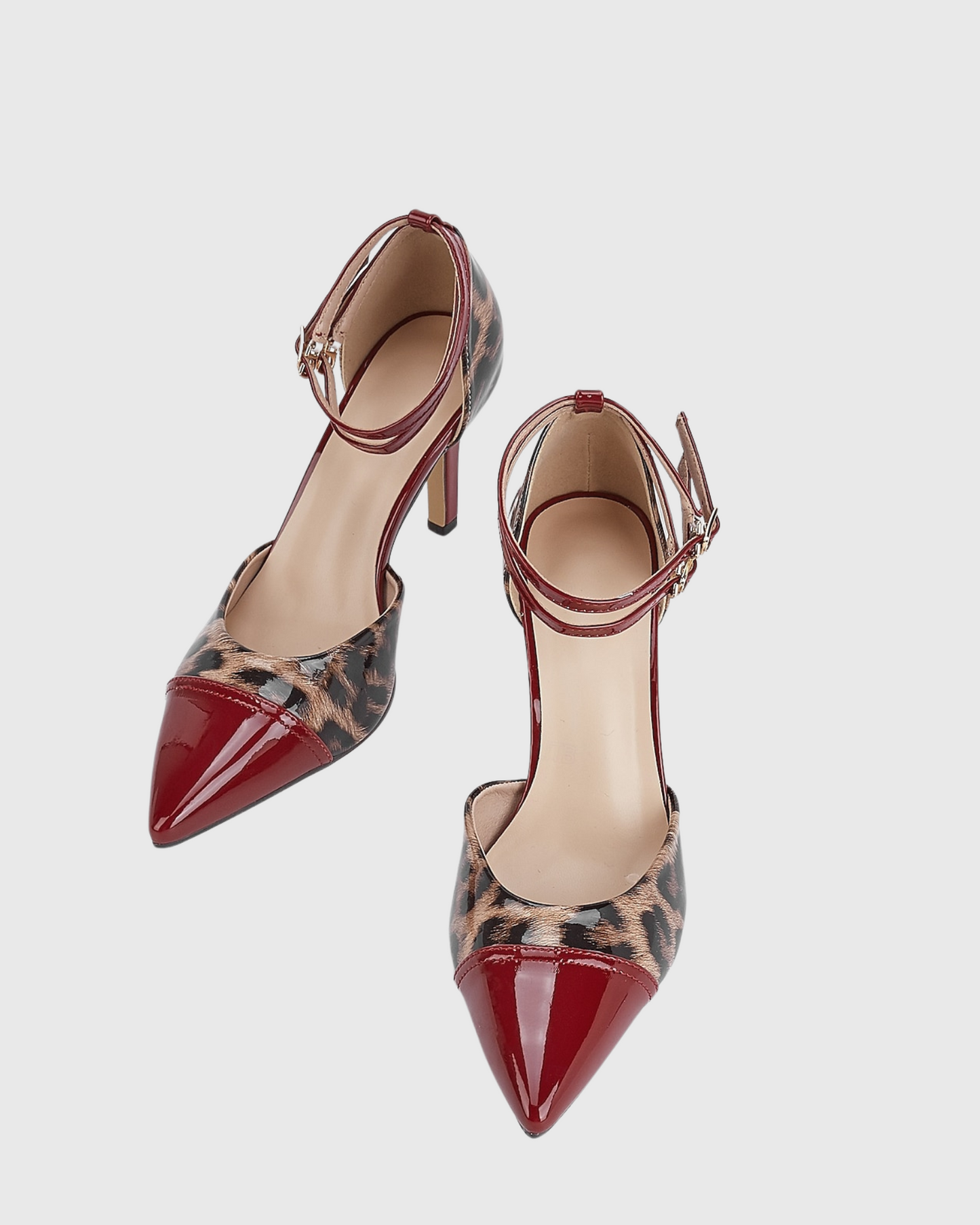 Juliet Leopard Print Splicing Pumps