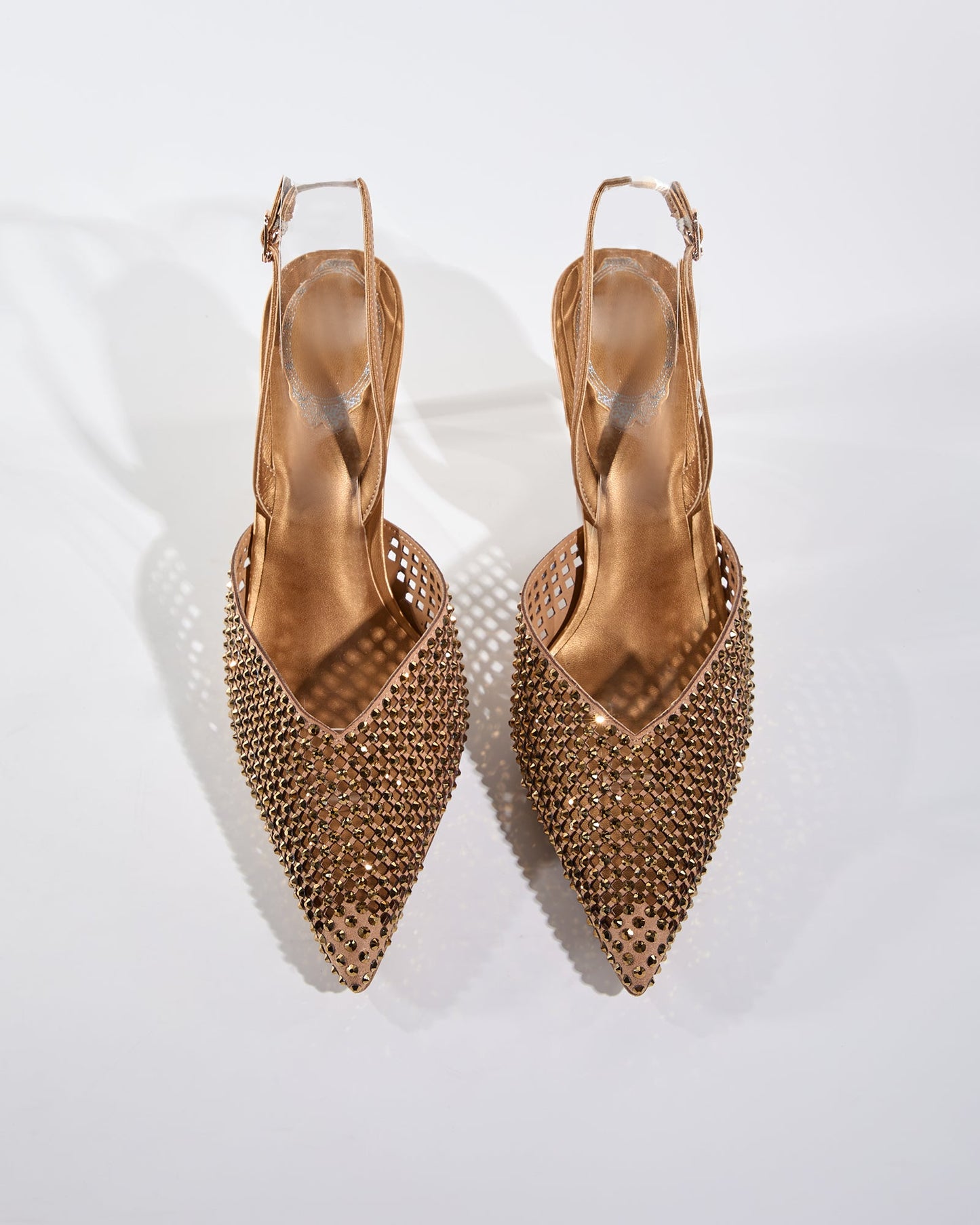 Karla Rhinestone Cutout Pumps
