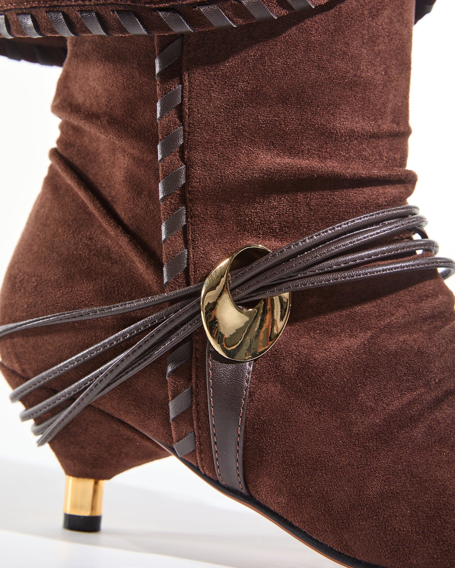 Khloe Fold Cowboy Boot In Brown