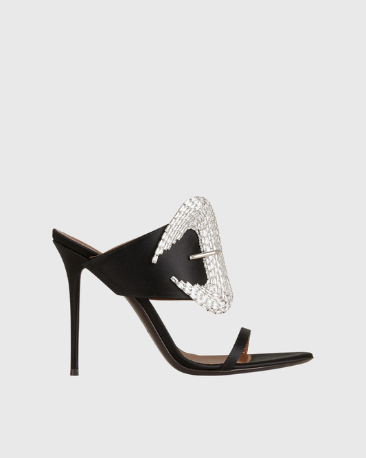 Luz Rhinestone Buckle Strap Sandals