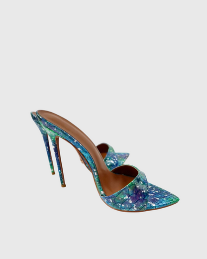 Mel Starry Snake Print Slippers