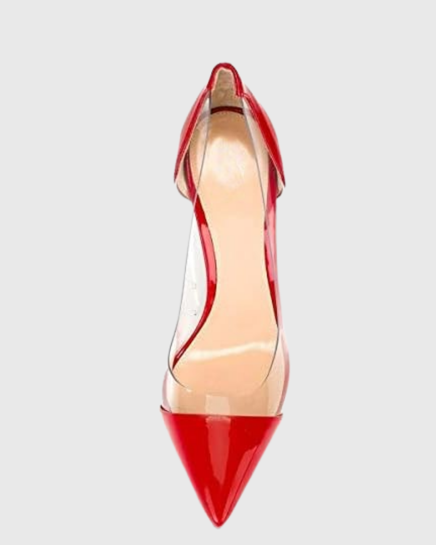 Mila Pvc Splicing Pumps In Red