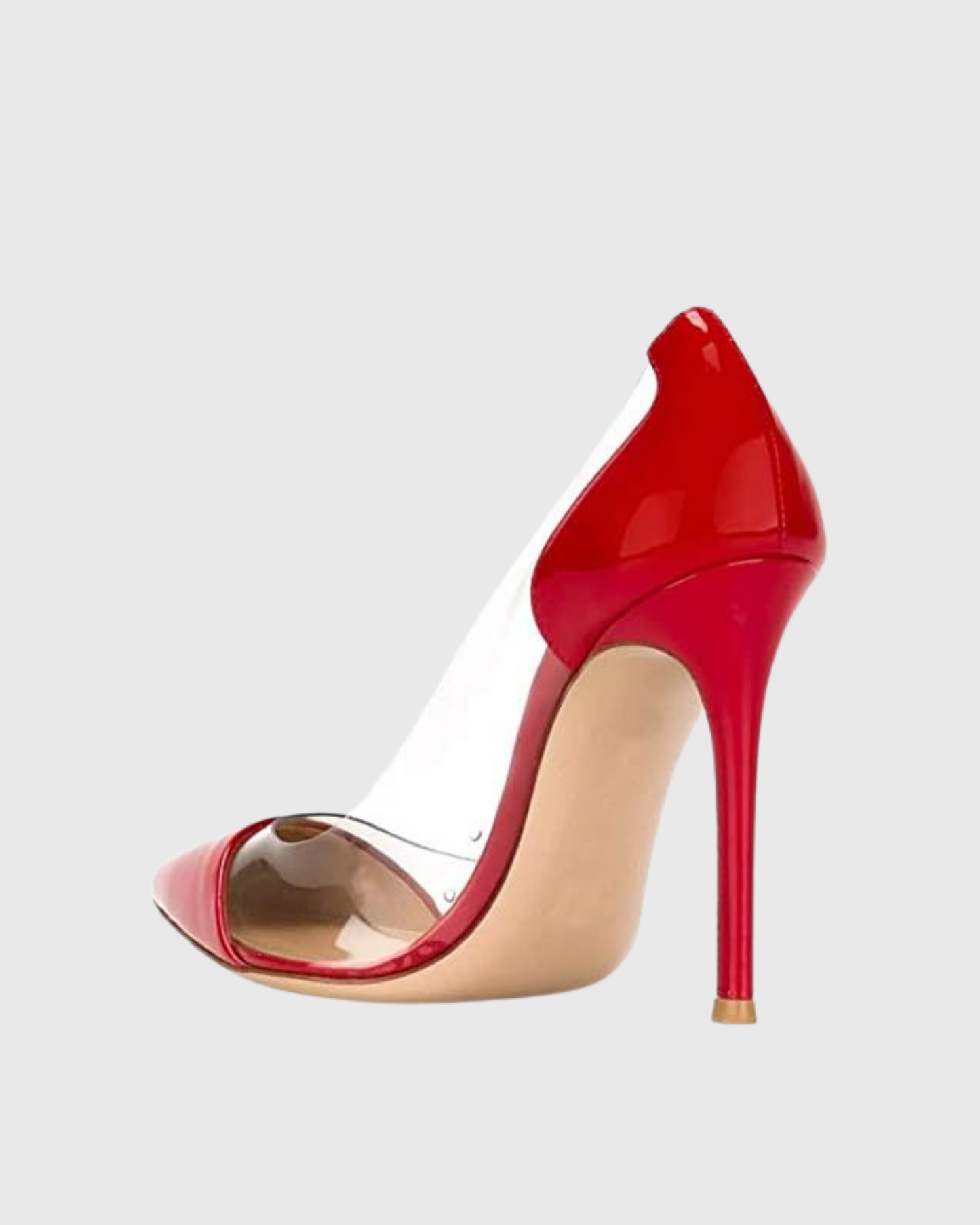 Mila Pvc Splicing Pumps In Red