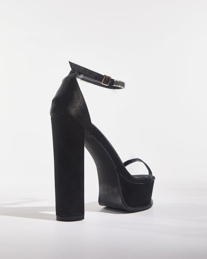 Monroe Satin Strap Platform Sandals