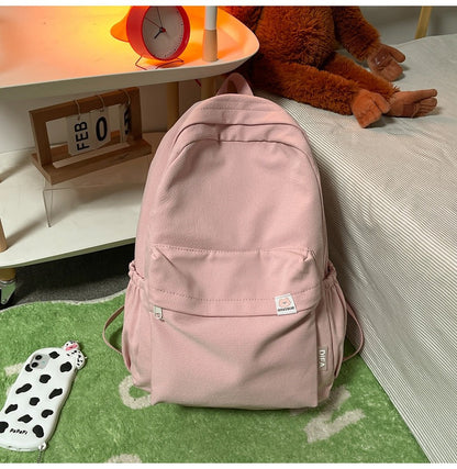 FlexPack Solid Color School Backpack