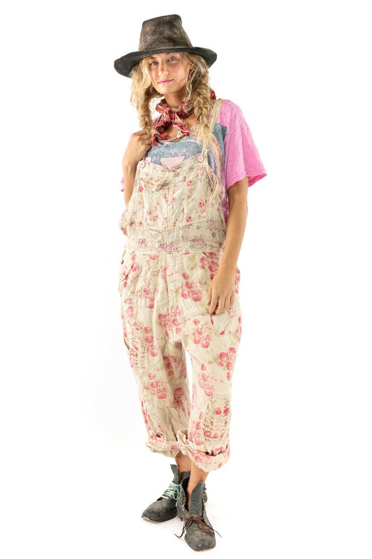 Floral Print Overalls