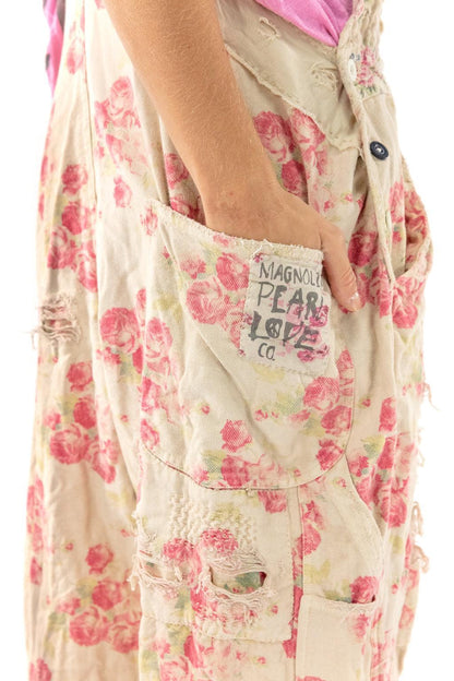 Floral Print Overalls