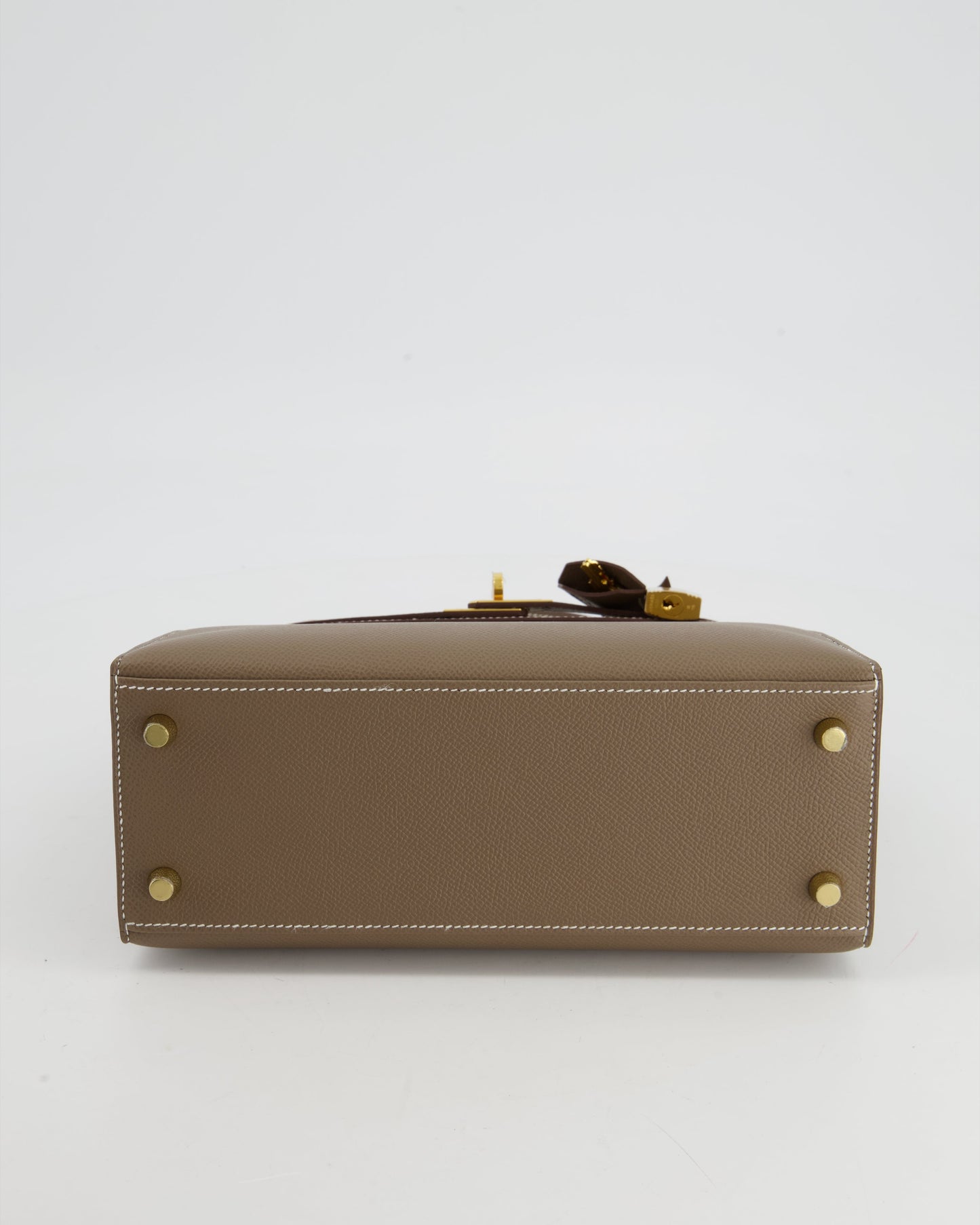 *HOLY GRAIL* Hermès Kelly 25cm Sellier in Etoupe Epsom Leather and Gold Hardware