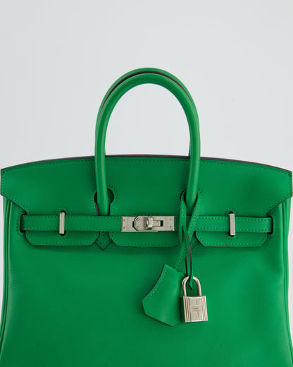 *FIRE PRICE* Hermès Birkin Bag 25cm Bamboo in Swift Leather with Palladium Hardware Bag