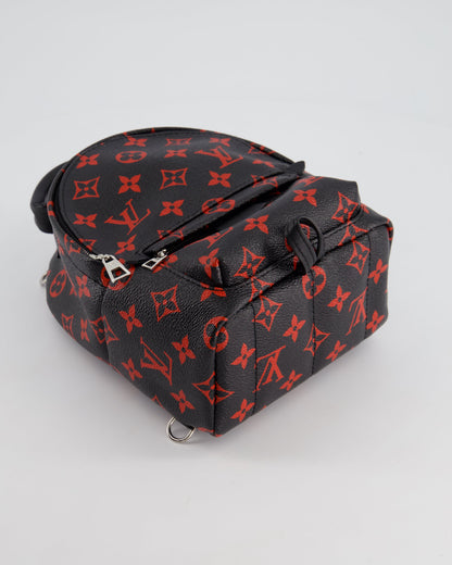 *LIMITED EDITION* Louis Vuitton Infrarouge Palm Springs Mini Backpack in Monogram Canvas with Silver Hardware