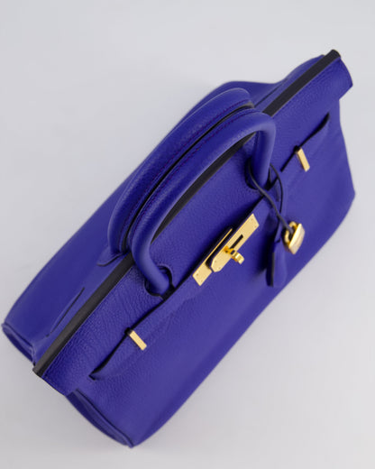 *RARE* Hermès Birkin Bag 30cm Retourne in Blue Royal Togo Leather with Gold Hardware