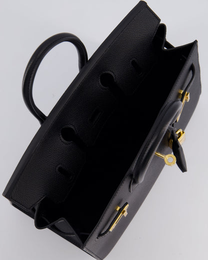 *HOLY GRAIL* Hermès Birkin 25cm Bag in Noir Epsom Leather with Gold Hardware