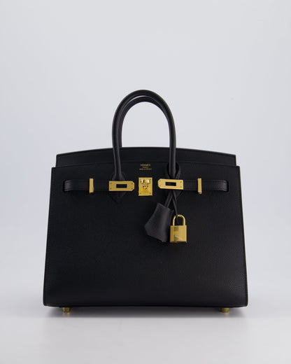*HOLY GRAIL* Hermès Birkin 25cm Bag in Noir Epsom Leather with Gold Hardware