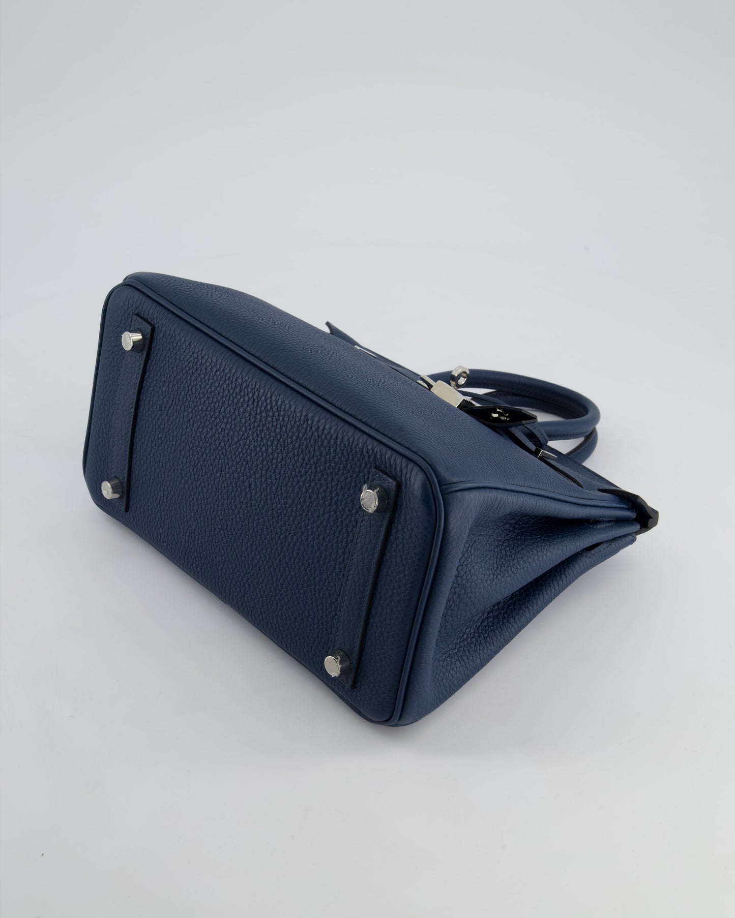 *HOT* Hermès Birkin Retourne 25cm Bag in Bleu De Prusse Togo Leather with Palladium Hardware