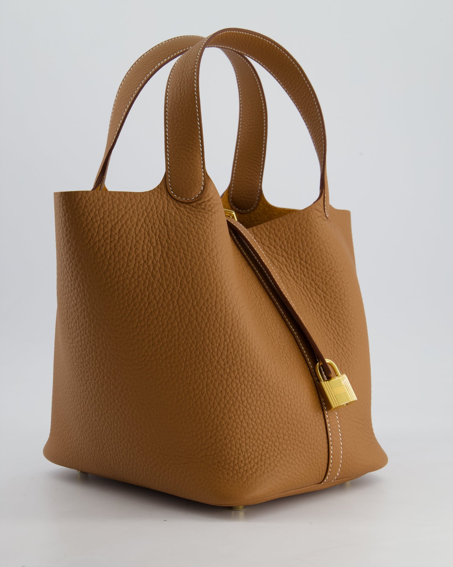 *RARE* Hermès Picotin Lock Bag 22cm in Gold Clemence Leather with Gold Hardware