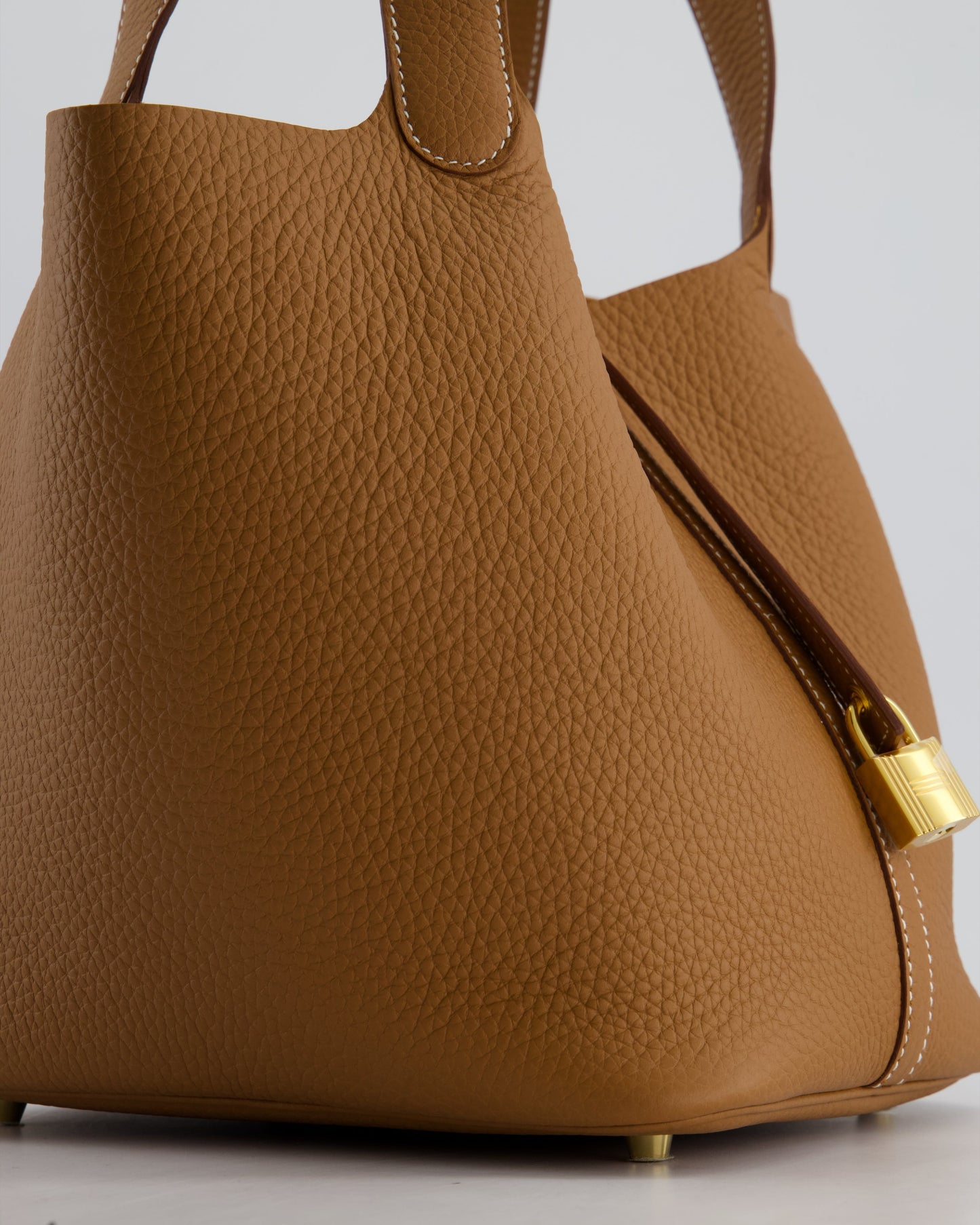 *RARE* Hermès Picotin Lock Bag 22cm in Gold Clemence Leather with Gold Hardware